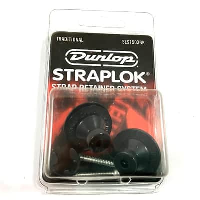 Dunlop Strap Locks - Guitar - Traditional Strap Retainer System Black image 2