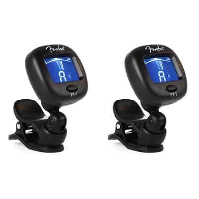 Fender FT-1 Pro Chromatic Clip-on Headstock Tuner 2-pack image 1