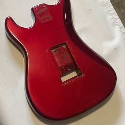 1984 Kramer USA Pacer Deluxe C Series Plate Candy Apple Red Guitar Body Floyd Ready image 15
