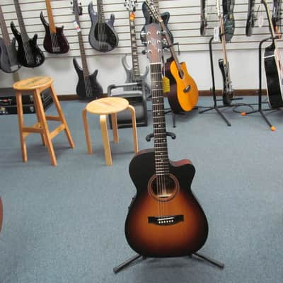 Maton SRS-808C Solid Road Series Acoustic Electric Guitar - Tobacco Sunburst image 3