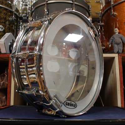 1950s Ludwig Transition Badge 5x14 Super Ludwig Chrome Over Brass Snare Drum image 5