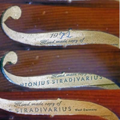 RESTORED E. R. PFRETZSCHNER 1/2 VIOLIN MITTENWALD GERMANY W/CASE, BOW & ROSIN image 4