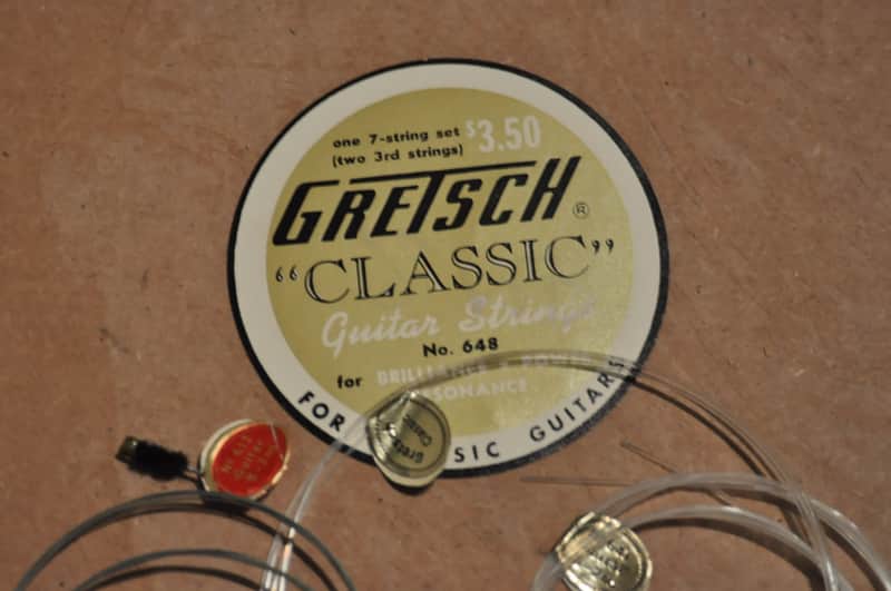 Gretsch 'Classic' Guitar strings set - 1950's "T" roof logo in original box image 1