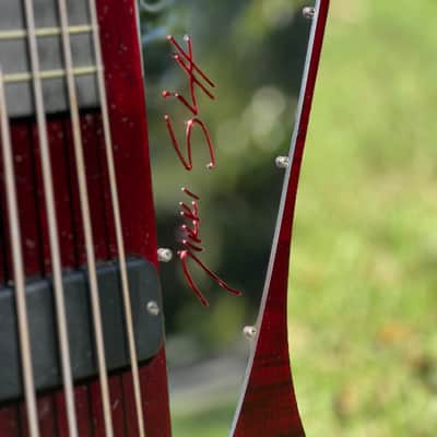 Gibson Nikki Sixx Signature Thunderbird Bass 2012 - Red - w/ snakeskin case...WOW! image 3