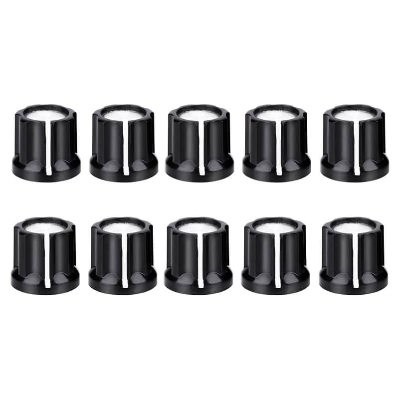 10 PCS Potentiometer Knobs, Volume Tone Control Knobs, Adjustable Rotate Button Potentiometer Control Knobs for Shaft Volume Control Knobs Audio knob Guitar Knobs Switch Knob image 1