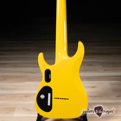 ESP LTD SC-608B Stephen Carpenter 8-String Baritone Guitar w/ Case – Yellow image 6