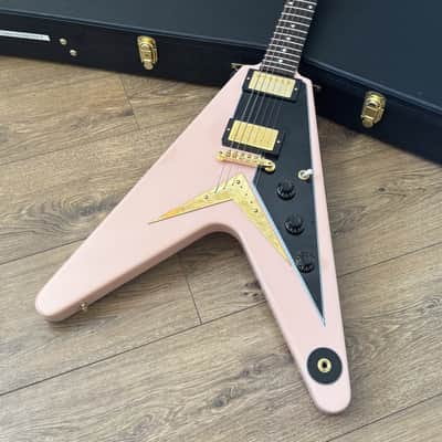 2023 Gibson Custom Shop 1958 Reissue Flying V Shell Pink Gibson Garage Exclusive image 4