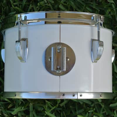 RARE! 1970's LUDWIG (Chicago) 10" WHITE CORTEX CONCERT TOM for DRUM SET! RM118 image 3
