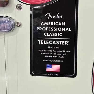 Fender American Pro Classic Telecaster  2025 Faded Dakota Red / 7lbs. 9.9oz. #US25085710 image 5