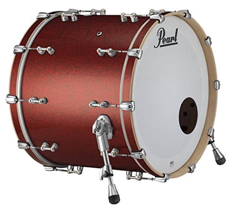 Pearl Music City Custom Pure 26"x16" Bass Drum w/o BB3 Mount RED GLASS image 1