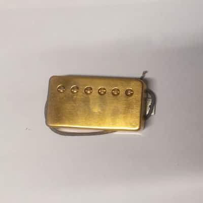 Gold Covered Gibson Tim Shaw Humbucker Patent Number 80s Short Leg 7.36ohm Pat No image 2