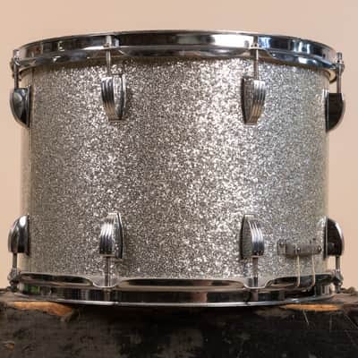 1960s Ludwig 10x14 Silver Sparkle Super Classic Parade Drum image 4