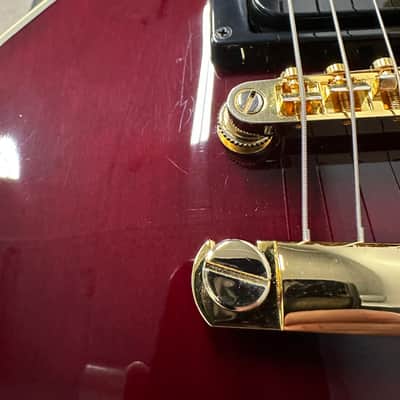 Epiphone Jerry Cantrell "Wino" Les Paul Custom (2023) - Dark Wine Red #29288 with Original Hard Case image 11