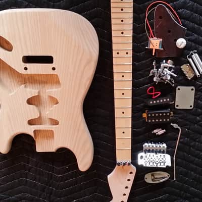 Frankenstrat EVH Kit Guitar - Ash Body - Floyd Rose image 5