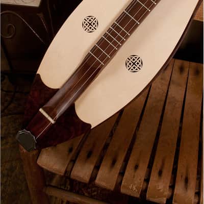 Roosebeck Mountain Dulcimer 4-String Vaulted Knotwork + Gig Bag + 4 String Replacement Set image 6