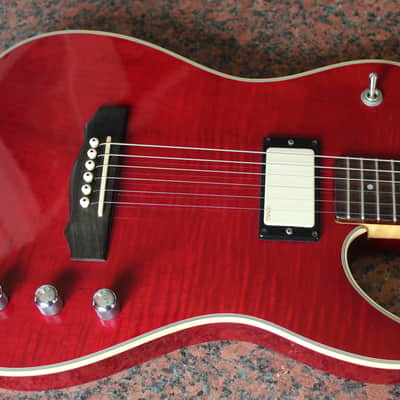 1994 Guild Crossroads CR-01 Trans Red USA Rare #75 of 97 Very Good Condition w/ OHSC image 2
