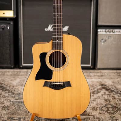 Taylor 150ce Left-Handed 12-String Dreadnought Acoustic/Electric Guitar - Natural with Gig Bag image 4