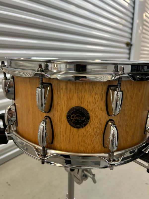 Gretsch 6.5x14 Gold Series Oak Stave Snare 2010s - Natural image 1