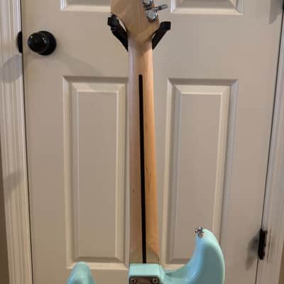 Partscaster Thinline S-Style (Semi-hollow Fender Strat) - Daphne Blue image 7
