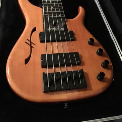 Modulus Quantum 6 Semi-Hollow 2003 Mahogany with Spruce top image 1