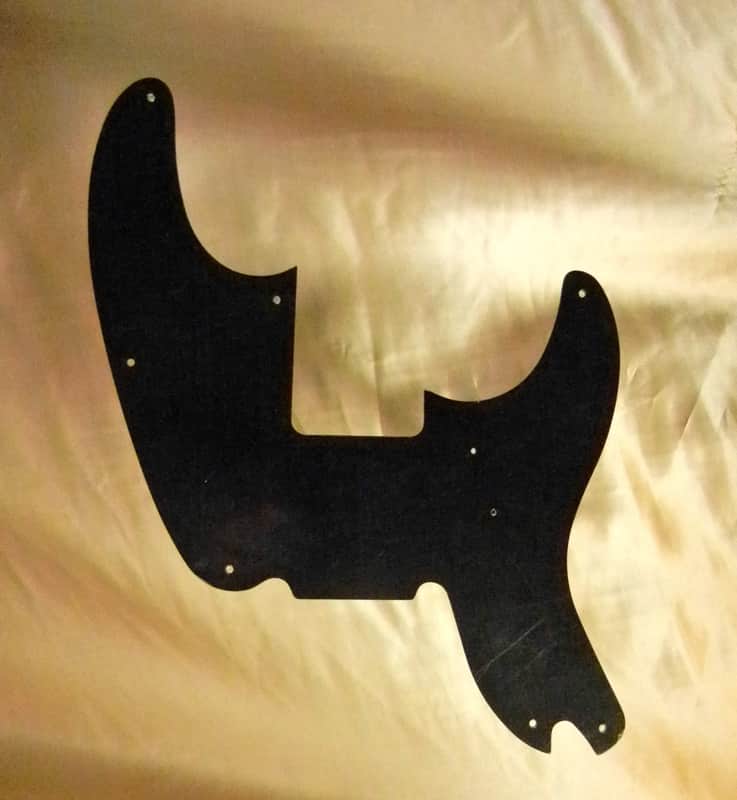 black replacement pickguard for Squier Classic Vibe 50s Precision Bass image 1