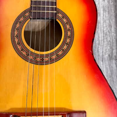 Kay Silvertone Sears Roebuck S501K 1970 - Sunburst Flamed image 4