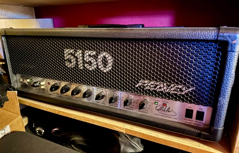 Peavey 5150 "Script Logo" 2-Channel 120-Watt Guitar Amp Head 1993 - 2004 - Black image 1