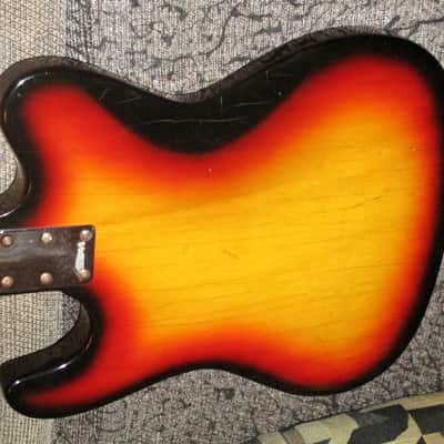 Vintage Nashville branded Hohner bass 1970s  with Tele GUITAR shaped body image 4