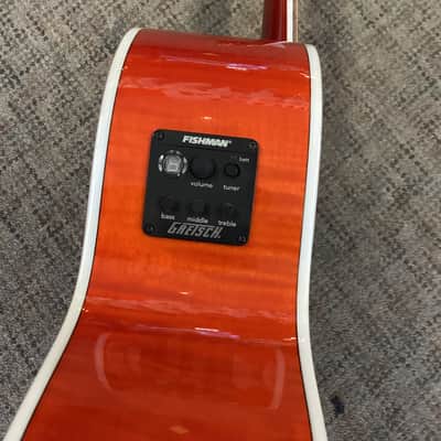 Gretsch G5022CE Rancher Jumbo Cutaway Electric Savannah Sunset image 3
