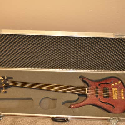 Warwick One Of A Kind Infinity V Custom Shop Fretless Bass Guitar - AAAA Birdseye image 10
