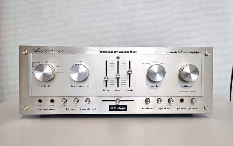 MARANTZ 1122DC AMPLIFICATEUR Stéréo Console 2 X 61 WRMS Vintage 1978 État Bon EUR 1.283,09 MARANTZ 1122DC AMPLIFICATEUR Stéréo Console 2 X 61 WRMS Vintage 1978 État Bon EUR 1.283,09
