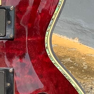 ESP LTD EC-1000 Quilted Maple 2002 Black Cherry Electric Guitar image 11