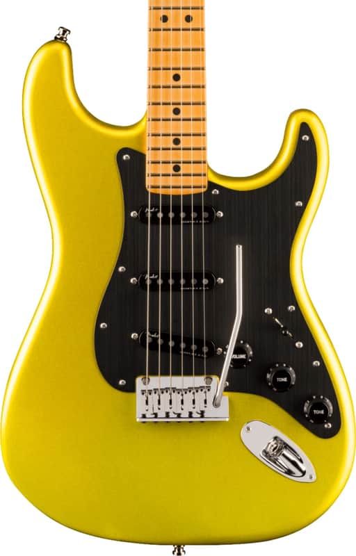 Fender American Ultra II Stratocaster Electric Guitar, Maple Fingerboard, Solar Flare image 1