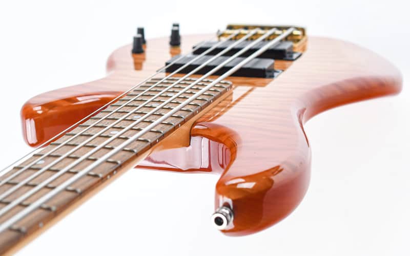 Yamaha BBG5A Quilt Maple Amber Burst 5 String 2001 | Reverb