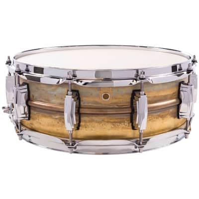 Ludwig LB454R Raw Brass Phonic 5x14" Snare Drum