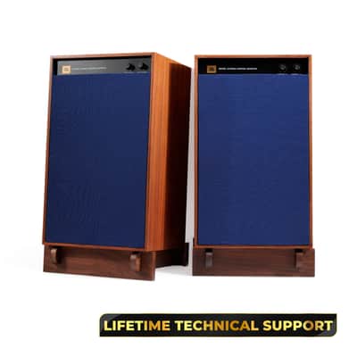 JBL 4312 MkII Monitor Speakers Pair – Walnut/Blue – Restored – 1-Year Warranty image 1