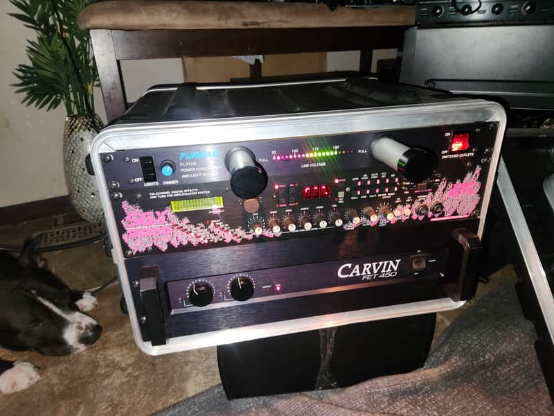 Vintage 90s Guitar Rack Rig | ART SGX 2000 Tube Preamp & Carvin FET 450 Power Amp in SKB 4U Case image 1
