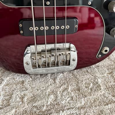 G&L Series SB-2 Bass with Maple Fretboard Mid 1995 - Fullerton Red image 4