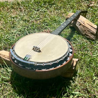 Vintage Ludwig Columbia 1930’s Tenor Banjo - Natural Walnut image 12