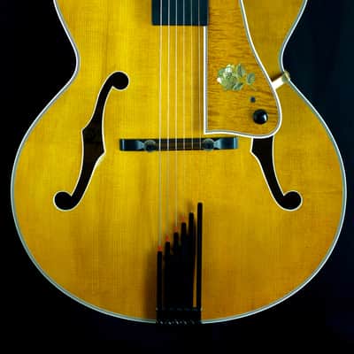 Heritage Johnny Smith Rose w/ Rose Pick Guard 1998 Amber image 21