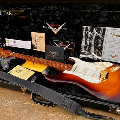 ♚ SUBLIME ♚ 2016 Fender CUSTOM SHOP Artisan OKOUME Stratocaster♚Dark Roasted♚69 Handwounds ! image 2