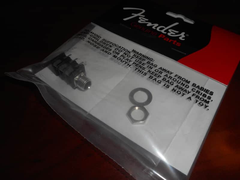 Genuine Fender Stereo Input Jack With Metal Bushing, #005-9889-049 image 1