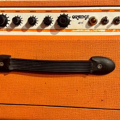 Orange AD 15 1x12” Signed by Antonio Vega (Nacha Pop) Checked by Pablo Kahayan “Collector’s Spanish Pop Star Piece” image 6
