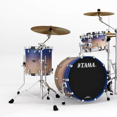 Tama WBS30RS-SAF Starclassic Walnut/Birch Lacquer Shell Kit 3 pcs - Satin Purple Atmosphere Fade/Chrome HW image 8