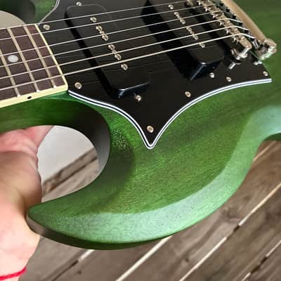 Epiphone SG Classic Worn P90 2020 - Present - Worn Inverness Green electric guitar satin Vintage style image 15