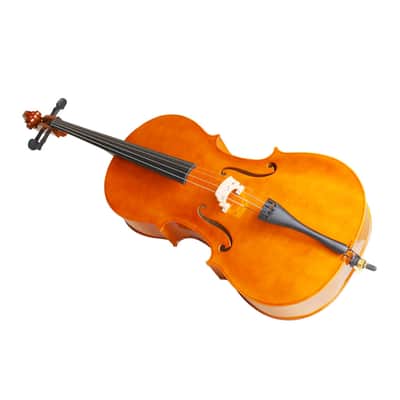 4/4 Wood Cello Bag Bow Rosin Bridge Natural 2020s image 8