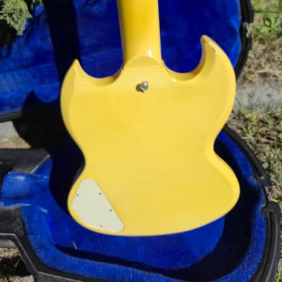 1988 Gibson SG Custom Antique Ivory Nitro Vintage USA Guitar w/ Original Chainsaw Case image 8