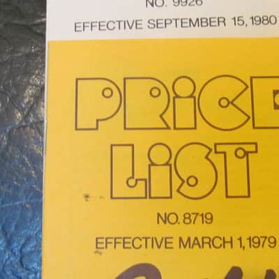 Vintage Guild Guitar Price Lists Lot of 9 1969-1980 image 5