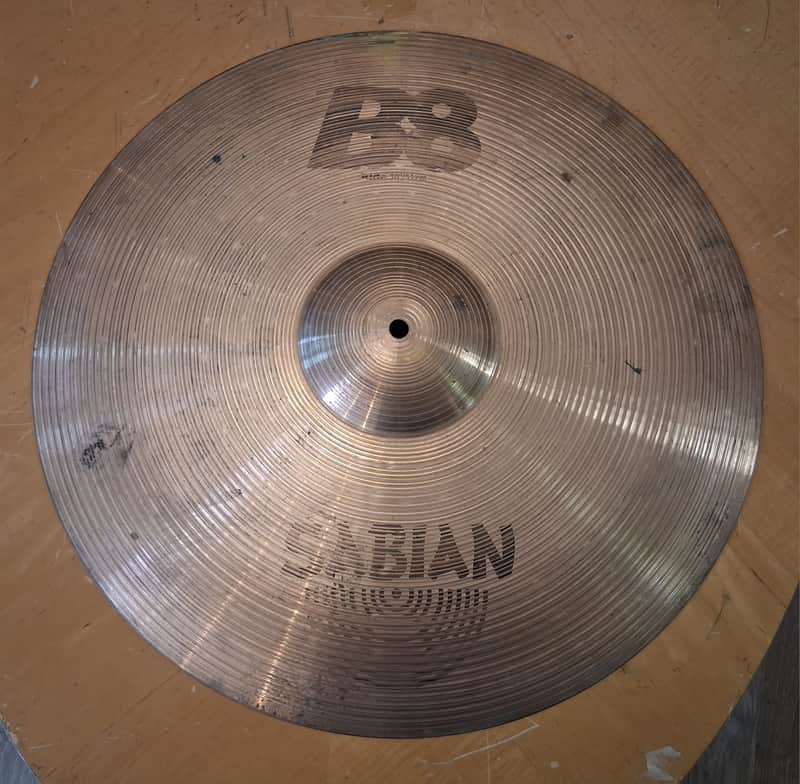 Sabian 20" B8 Ride Cymbal 1990 - 2010 - Natural image 1
