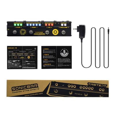 SONICAKE BOOM Ave. Bass Preamp DI Box Multi Effects Compressor Boost Fuzz Octave Pedal with FX Loop(U.S. domestic inventory) image 3